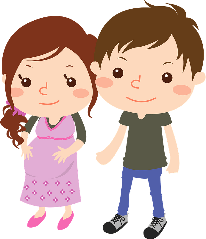 Pregnant Couple immagine clipart