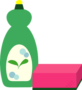 Detergent and Sponge immagine clipart