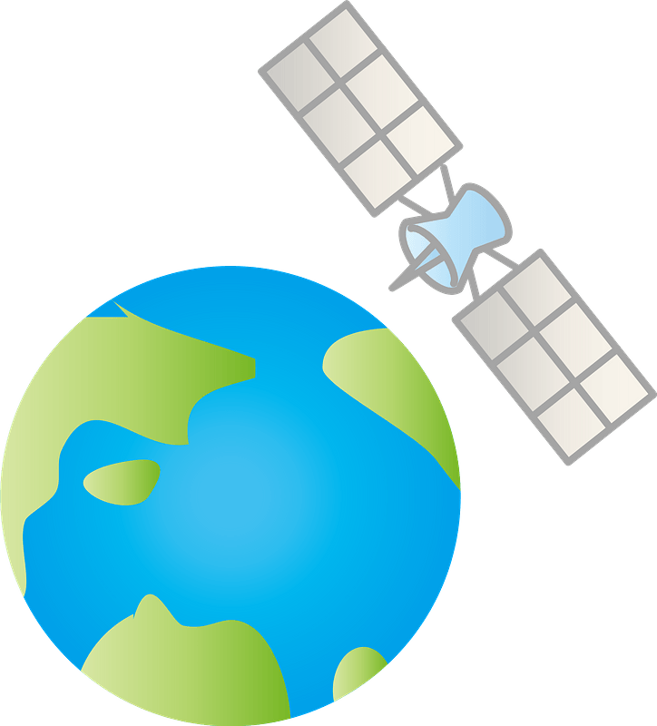 Earth and Satellite clipart. Free download transparent .PNG Creazilla