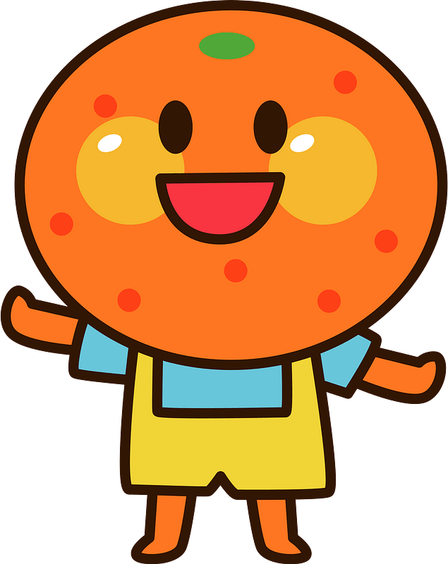 Mandarin Orange Character clipart. Free download transparent .PNG Creazilla