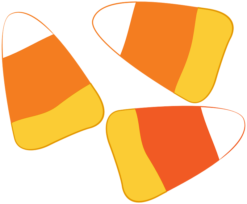 Candy corn immagine clipart