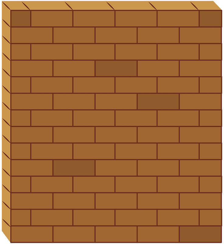 Brick wall clipart