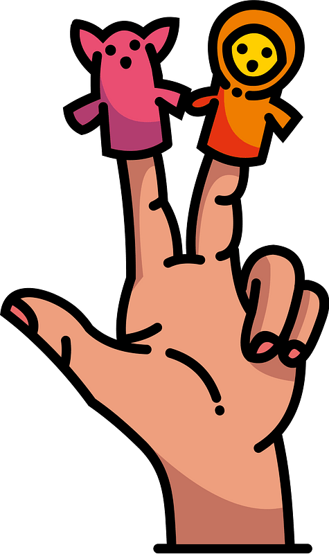 Hand puppet clipart