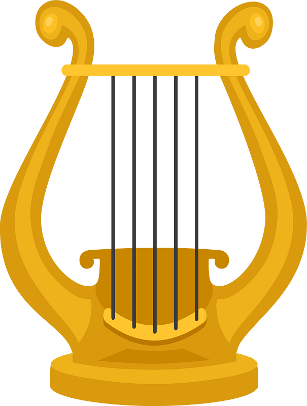 Lyre clipart. Free download transparent .PNG Creazilla