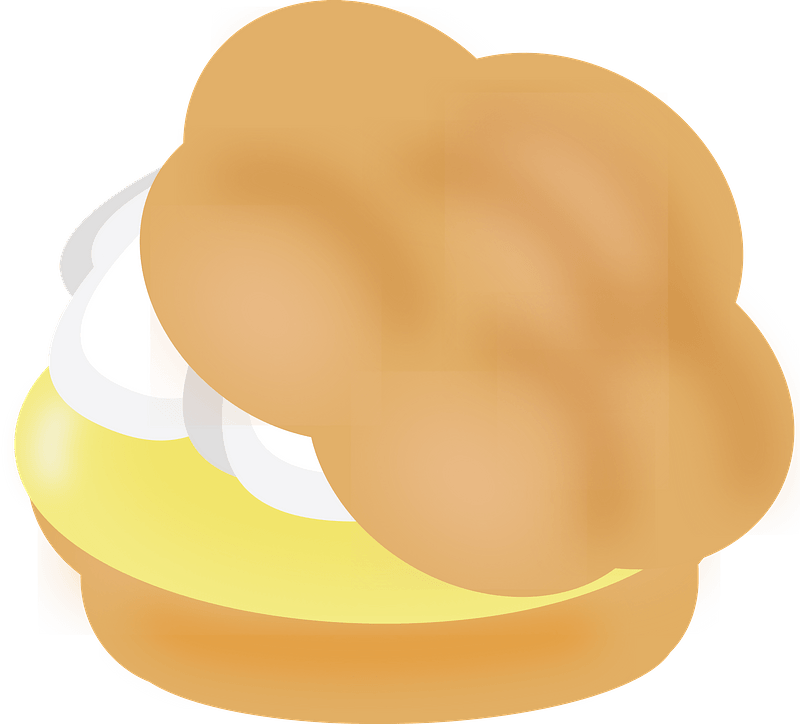Profiterole Sweet Cream Puff clipart. Free download transparent .PNG