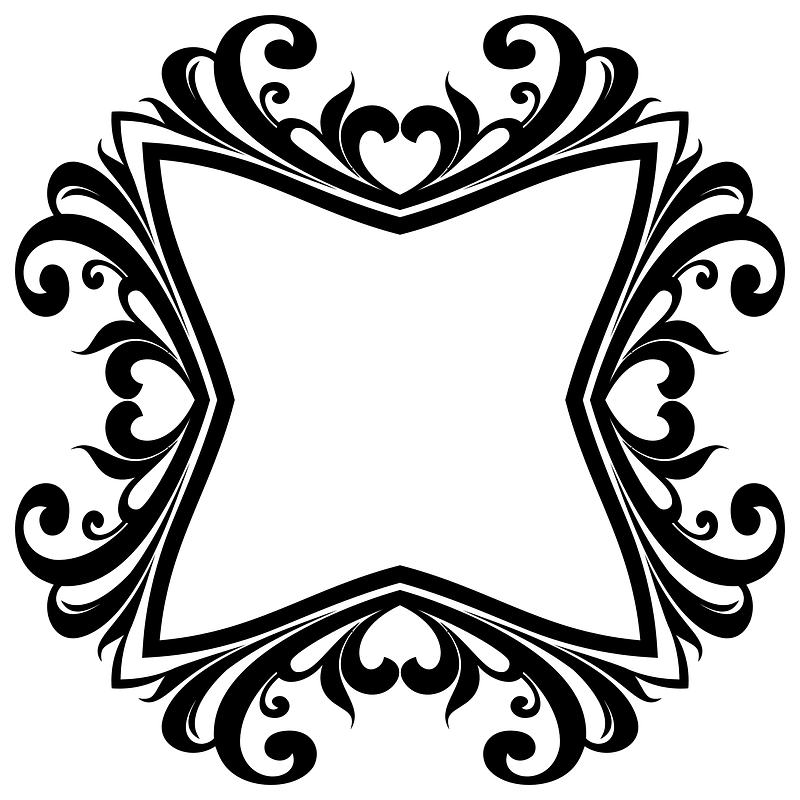 Decorative Ornamental Flourish Frame Aggrandized 3 clipart