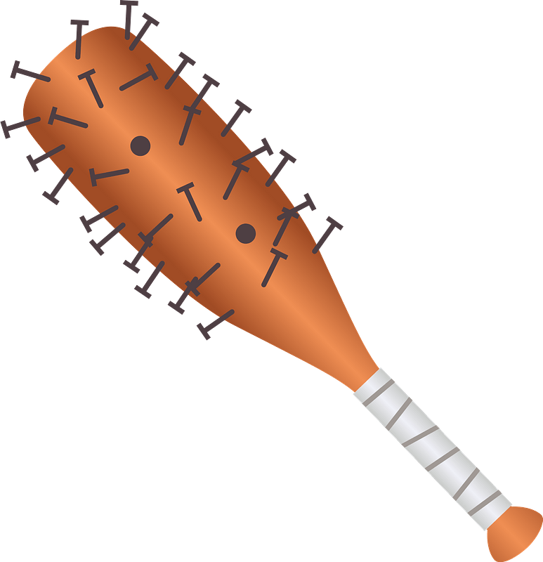 Bat with Nail Imbedded clipart. Free download transparent .PNG Creazilla