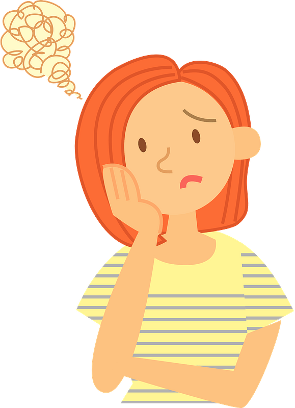 Troubled Woman clipart