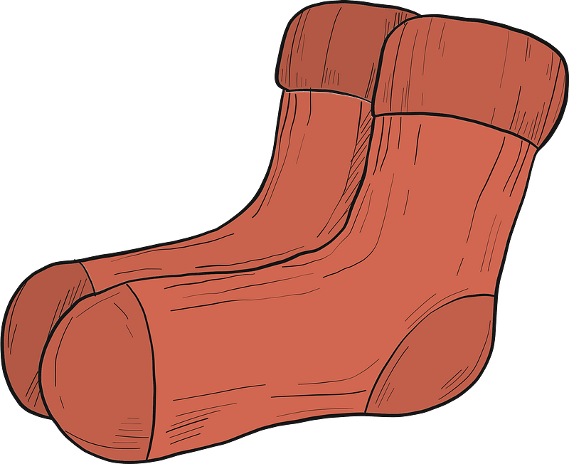 Red socks clipart. Free download transparent .PNG Creazilla