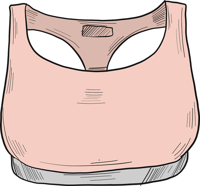 Sport bra immagine clipart