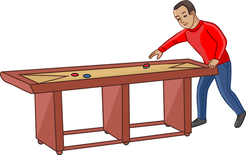 Shuffleboard player clipart. Free download transparent .PNG Creazilla