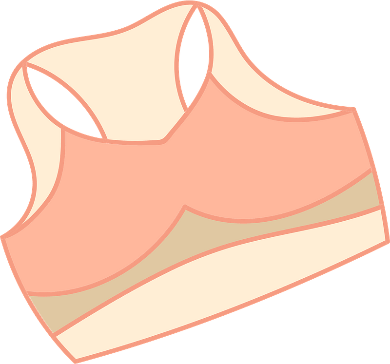 Sport bra immagine clipart