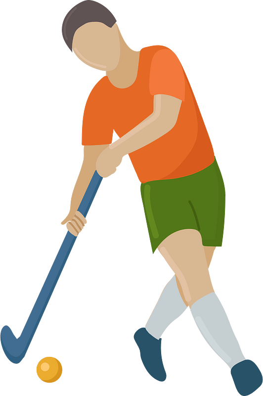 Field hockey player clipart. Free download transparent .PNG Creazilla