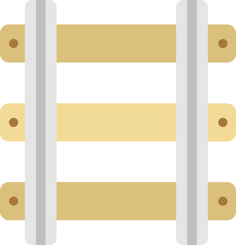 Train track clipart. Free download transparent .PNG Creazilla