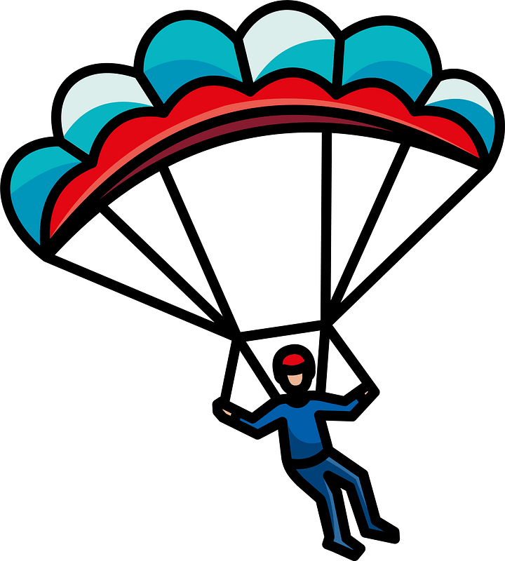 Skydive clipart. Free download transparent .PNG Creazilla