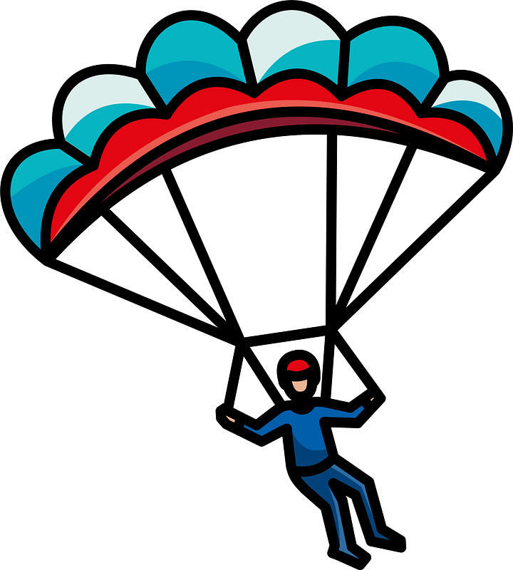 Skydive clipart