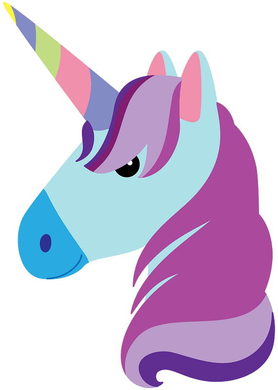 Unicorn head clipart