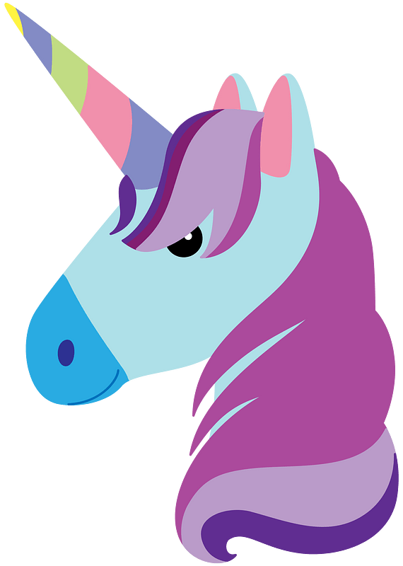 Testa di unicorno immagine clipart