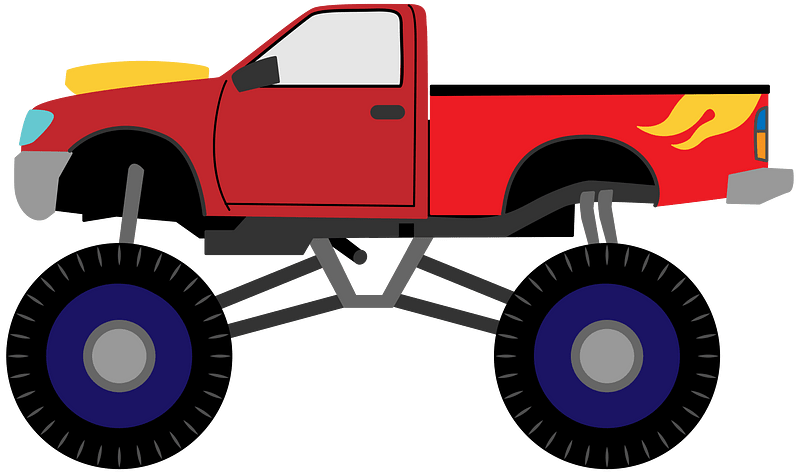 Monster truck clipart