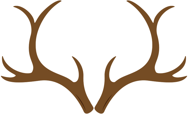 Reindeer antlers clipart