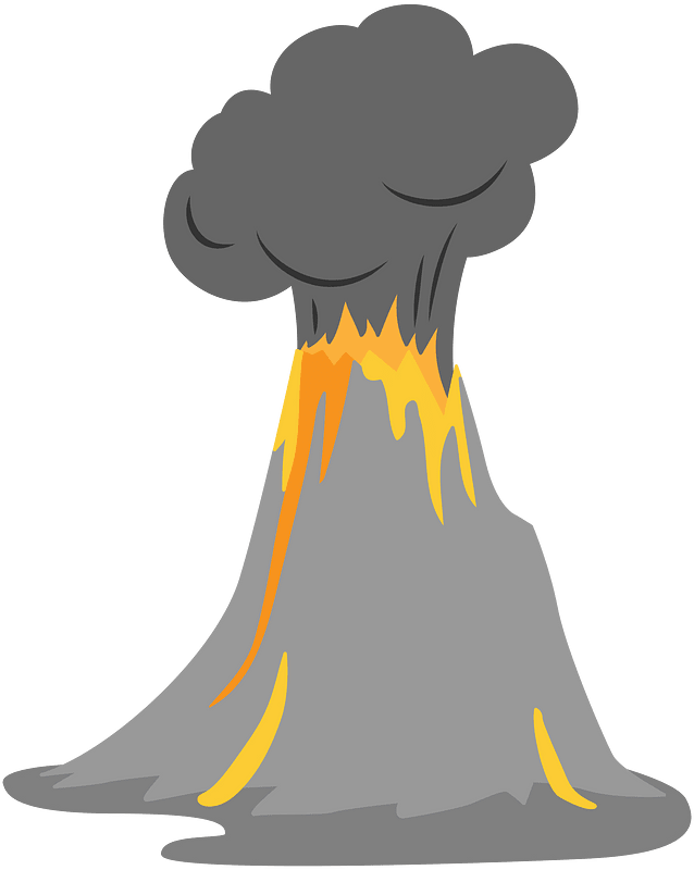 Volcán clipart