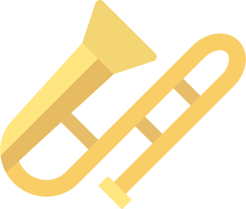 Trombone clipart. Free download transparent .PNG Creazilla