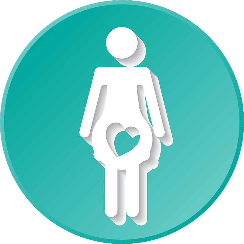 Pregnant woman sign immagine clipart