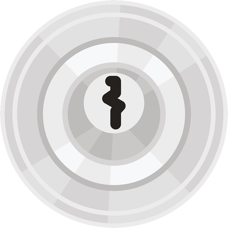 Keyhole in lock clipart. Free download transparent .PNG Creazilla