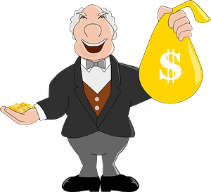 Rich man clipart