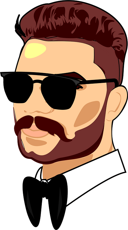 Handsome man portrait clipart. Free download transparent .PNG | Creazilla