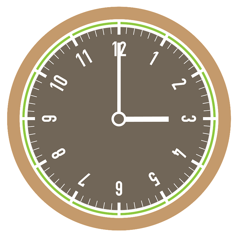 Horloge clipart