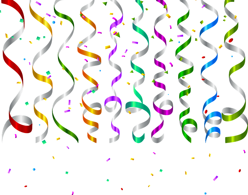 Colourful confetti clipart. Free download transparent .PNG Creazilla