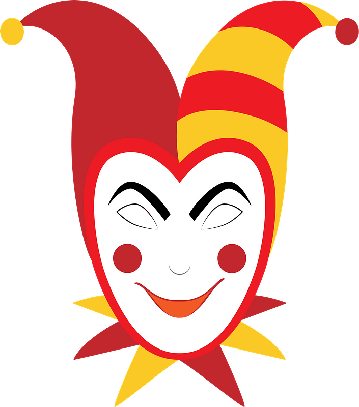 Jester mask clipart. Free download transparent .PNG | Creazilla