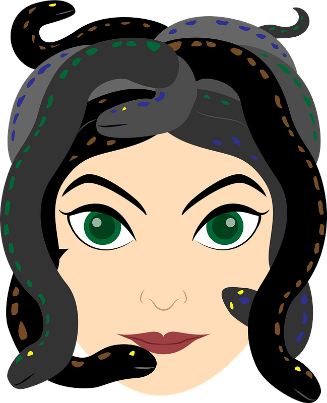 Medusa face clipart. Free download transparent .PNG Creazilla