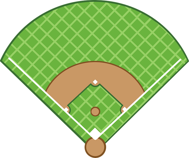 Baseball diamond clipart. Free download transparent .PNG | Creazilla