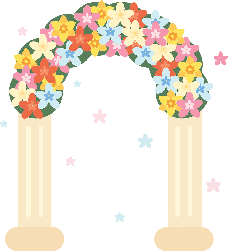 Flower arch clipart. Free download transparent .PNG Creazilla