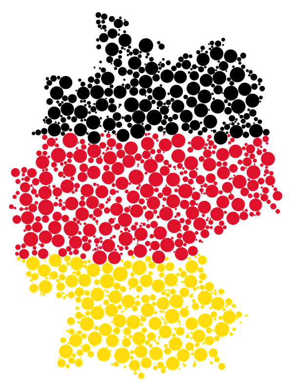 Germany Map Flag Circles clipart. Free download transparent .PNG