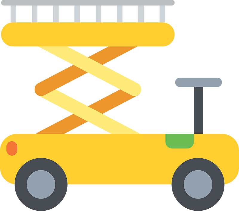 Scissor lift clipart