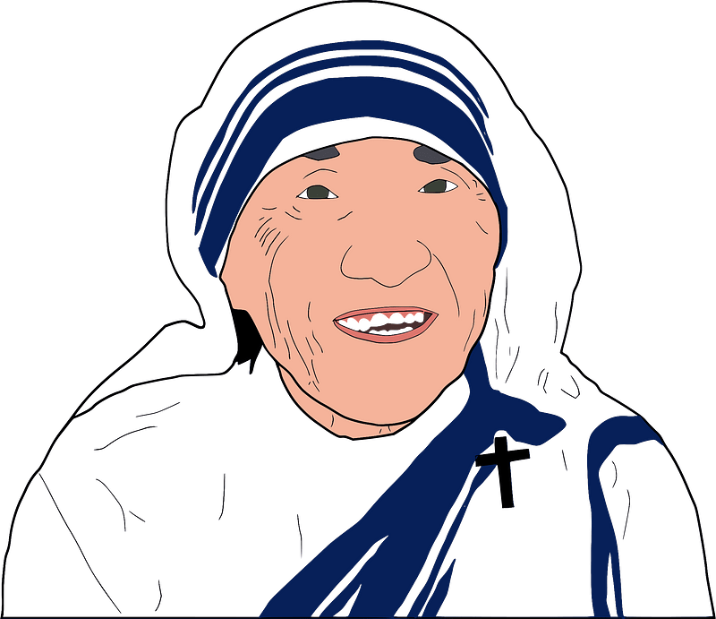 Madre Teresa clipart