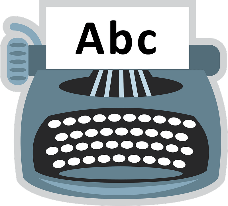 Typewriter clipart. Free download transparent .PNG Creazilla