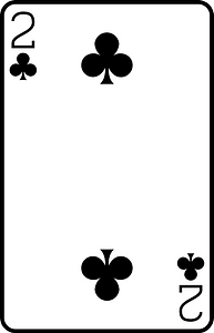 Two of clubs clipart. Free download transparent .PNG | Creazilla