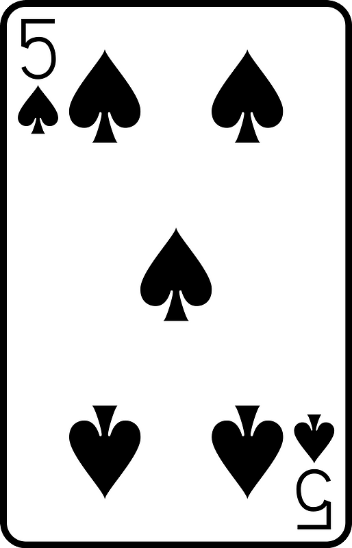 Five of Spades clipart