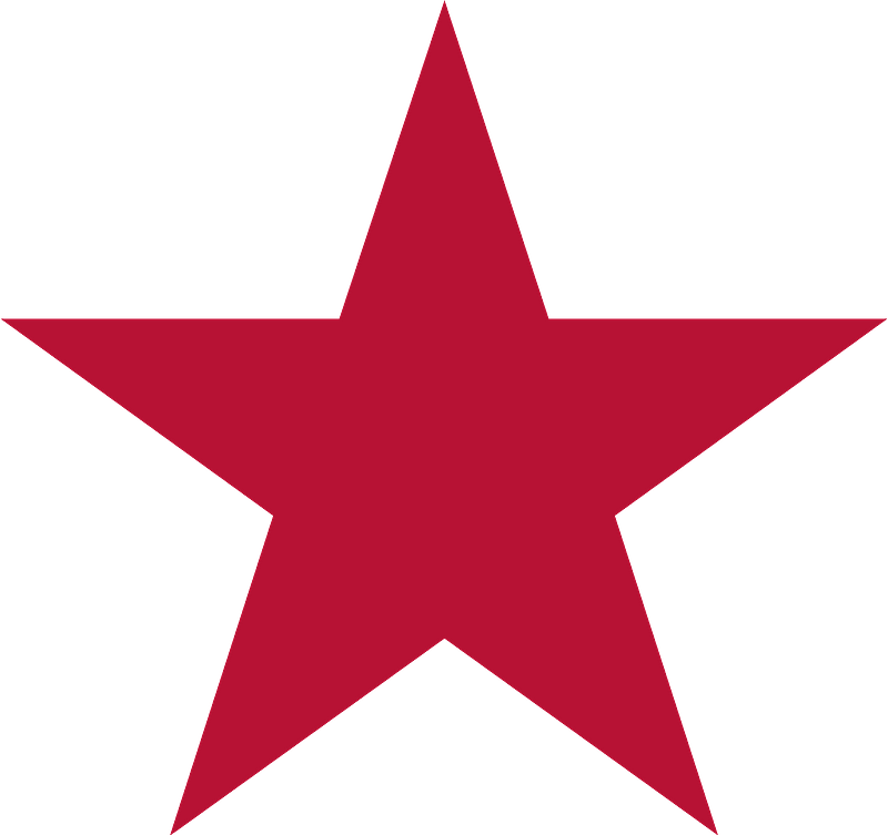 Red star clipart. Free download transparent .PNG Creazilla