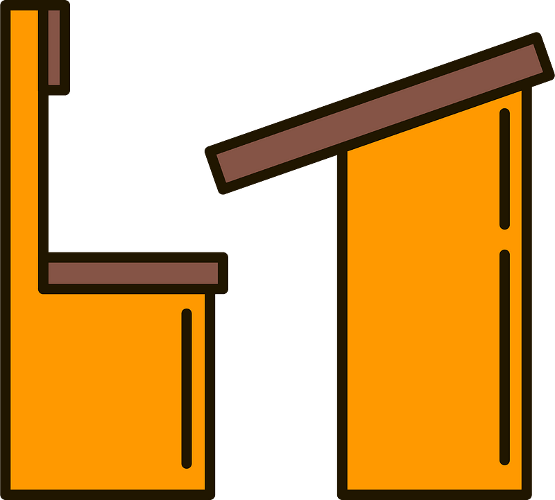 Student desk clipart. Free download transparent .PNG Creazilla