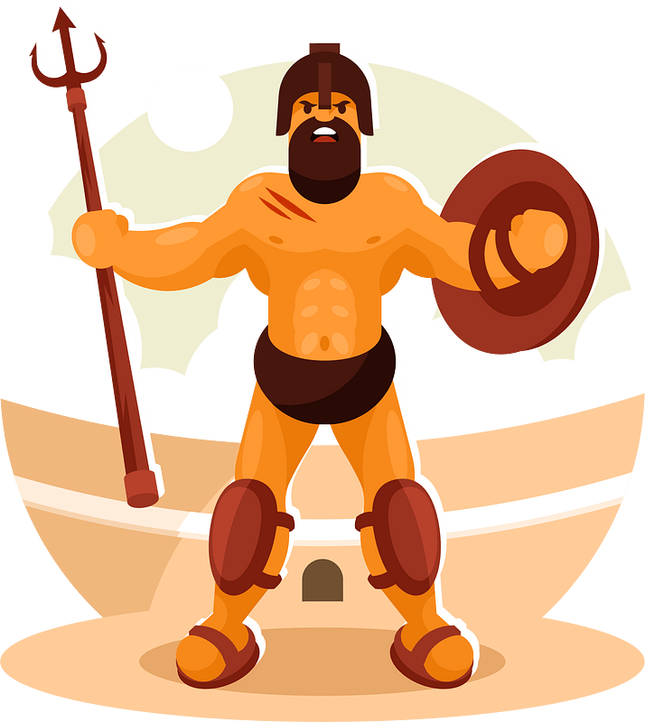A gladiator clipart. Free download transparent .PNG | Creazilla