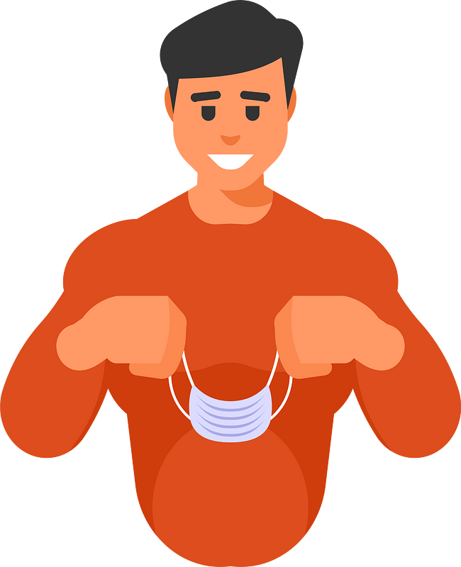 Man with a face mask clipart. Free download transparent .PNG Creazilla