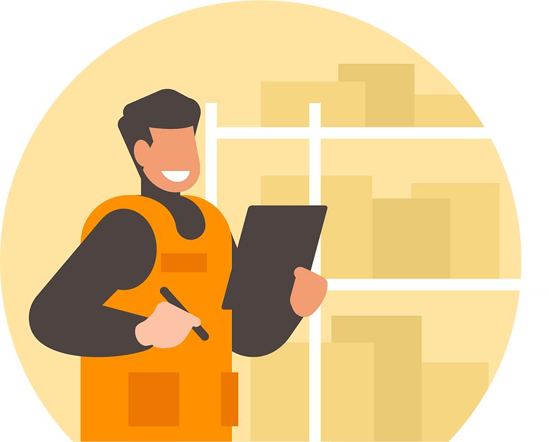 Warehouse worker clipart. Free download transparent .PNG Creazilla