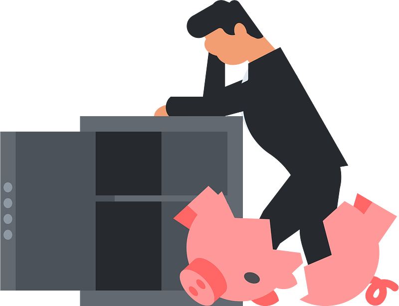 Bankrupt businessman clipart. Free download transparent .PNG | Creazilla