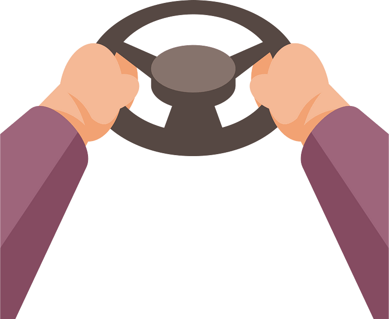 Hands on steering wheel clipart. Free download transparent .PNG Creazilla