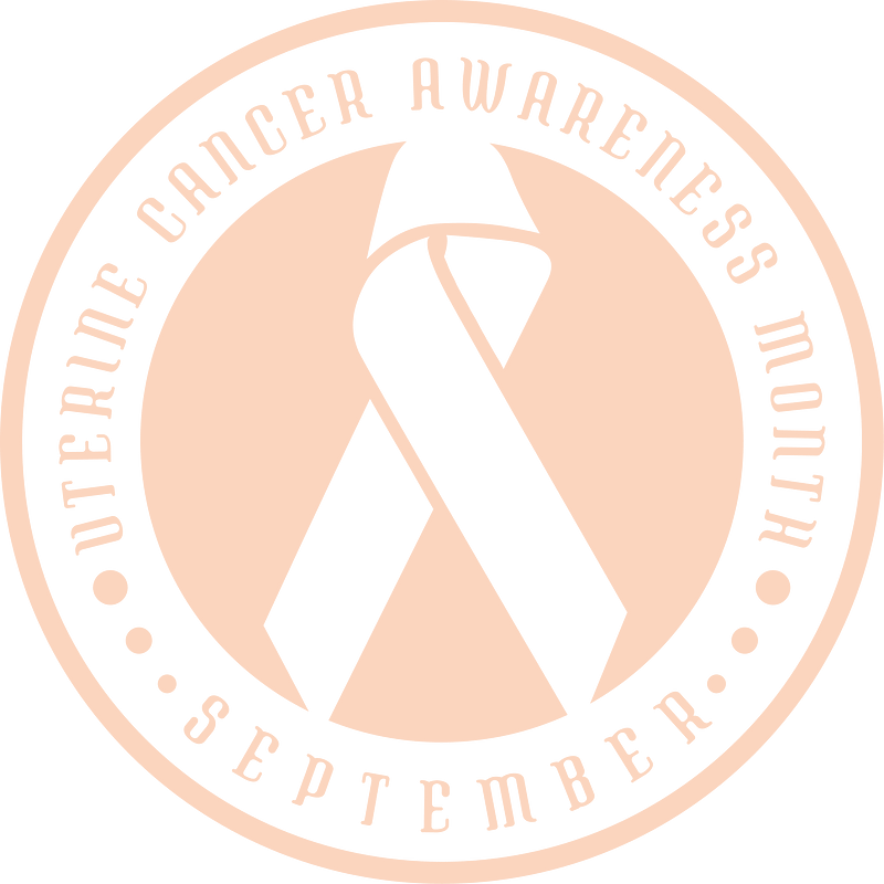 Uterine cancer ribbon sticker clipart. Free download transparent .PNG